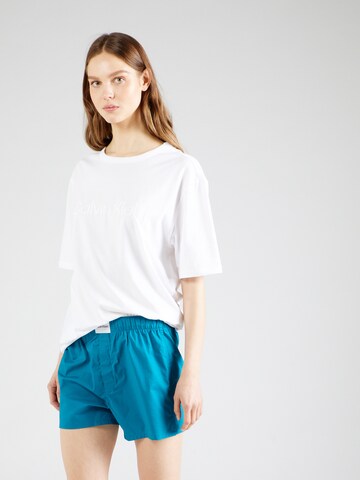 Calvin Klein UnderwearKratke hlače za spavanje - bijela boja: prednji dio