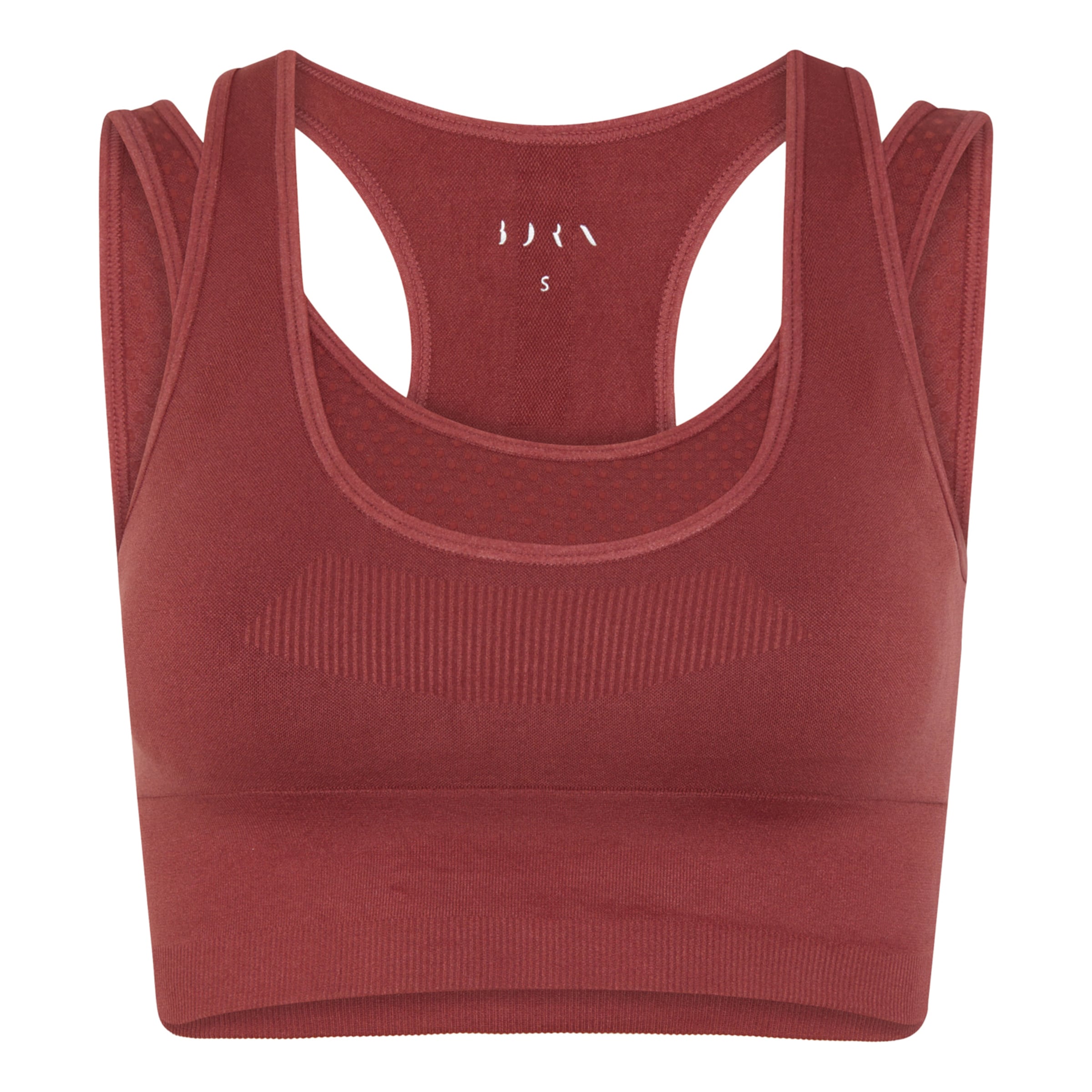 Born Living Yoga Sporttop ' Nina ' in Rood: voorkant