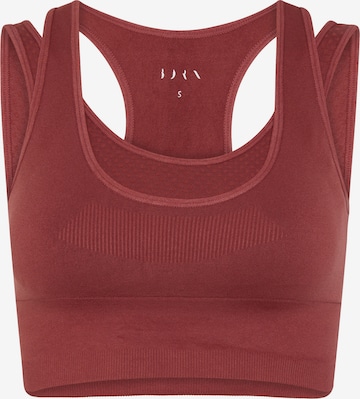 Born Living Yoga Sports top ' Nina ' in Red: front