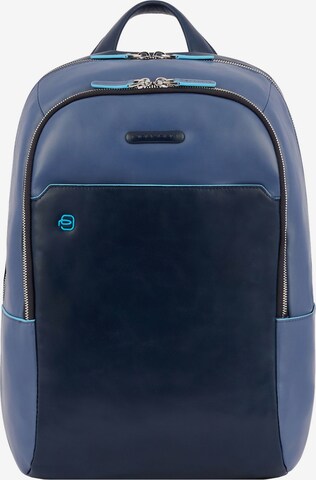 Piquadro Backpack 'Blue Square' in Blue: front