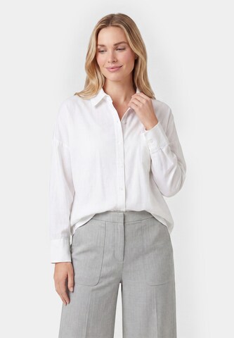 usha WHITE LABEL - Blusa en blanco: frente