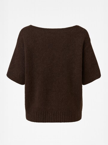 Nudyess Oversizepullover 'Como' in Braun: Vorderseite