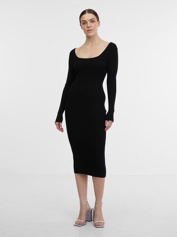 Orsay Knitted dress in Black: front