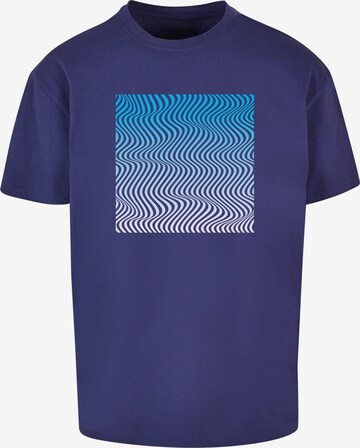 Merchcode Shirt 'Summer - Wavy' in Blauw: voorkant