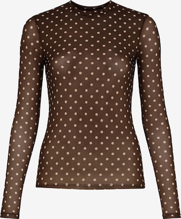 SASSYCLASSY Shirt in Braun: Vorderseite