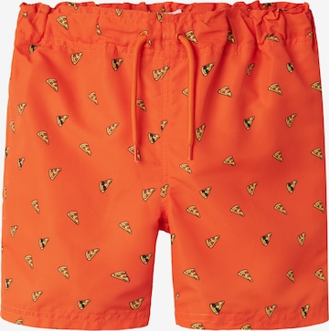 NAME IT Rövid fürdőnadrágok 'Zorro' - piros: elől