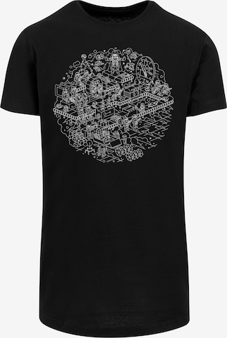 T-Shirt F4NT4STIC en noir : devant