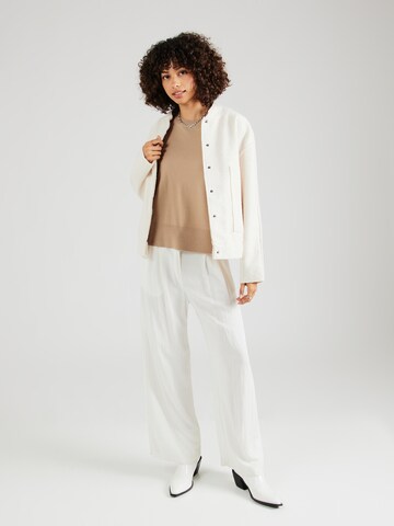 PIECES Pullover 'PCSIA' in Braun
