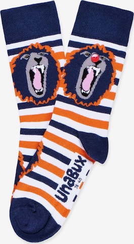 UNABUX Socks in Blue: front