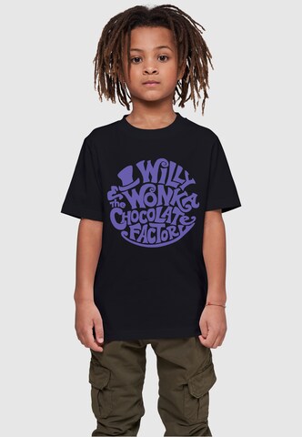 T-Shirt 'Willy Wonka And The Chocolate Factory' ABSOLUTE CULT en noir : devant