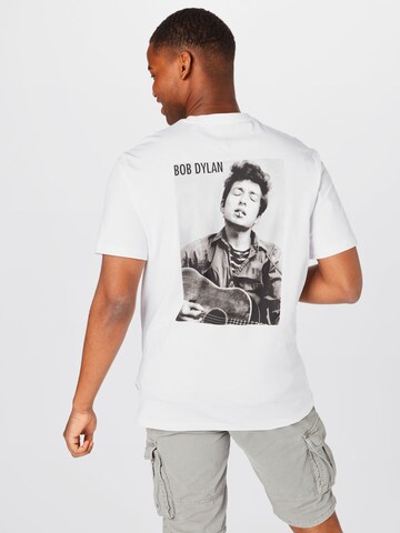 Only & Sons Shirt 'Bob Dylan' in Weiß