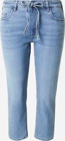 Tom Tailor Women + Slimfit Farkut 'Lene' värissä sininen: etupuoli