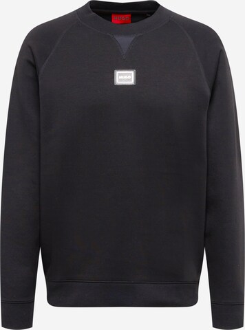 HUGO Sweatshirt 'Diombo' in Black: front