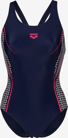 Bustier Maillot de bain sport 'MODULAR' ARENA en bleu : devant