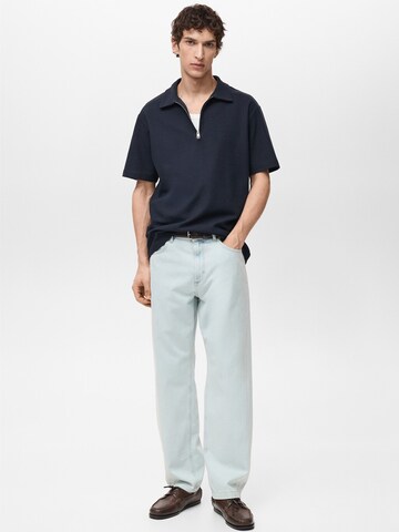 MANGO MAN T-shirt 'GARIZ' i blå