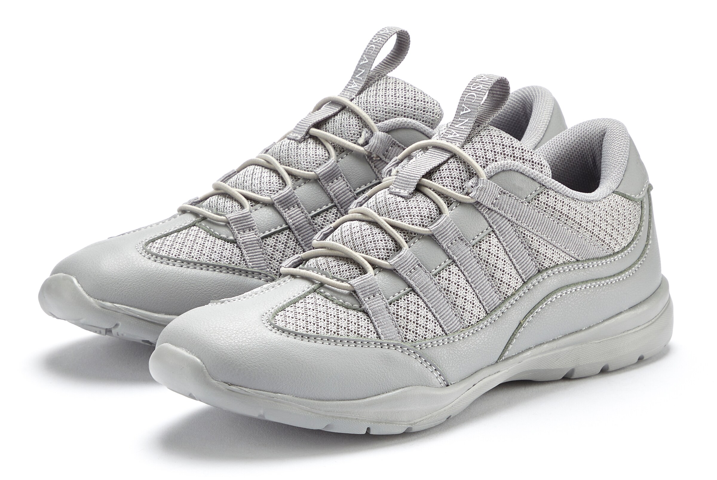 LASCANA Низкие кроссовки в Серый: спереди