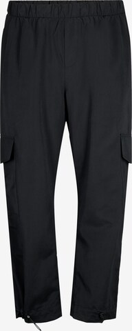 Regular Pantalon cargo 'MONA' Zizzi en noir : devant