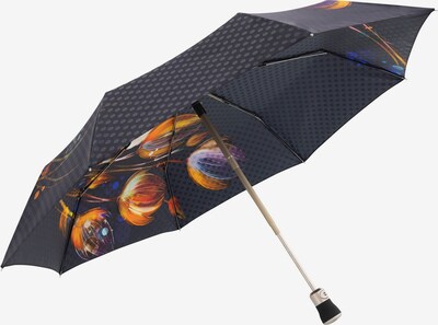 Doppler Manufaktur Regenschirm 'Boheme' in grau / orange / pink / schwarz, Produktansicht