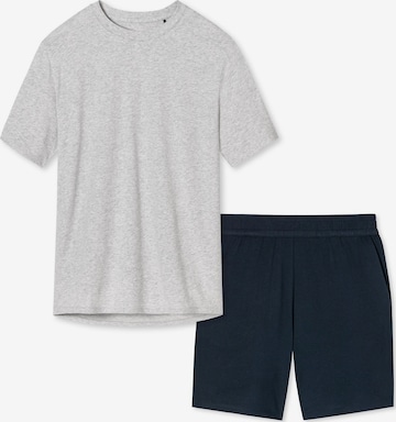 SCHIESSER Pajama 'Organic Cotton' in Blue: front