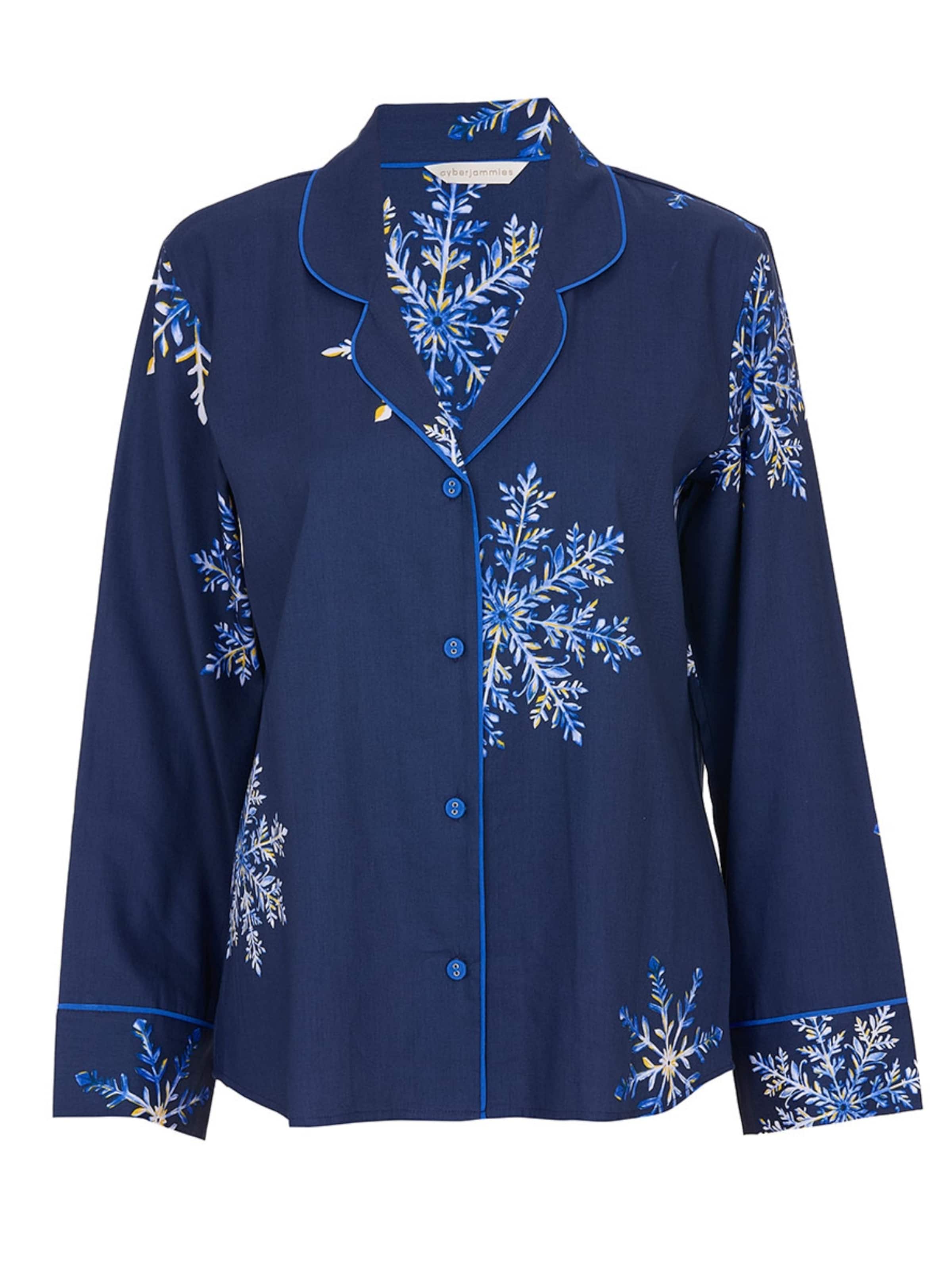 Chemise de nuit 'Frosty' Cyberjammies en bleu : devant