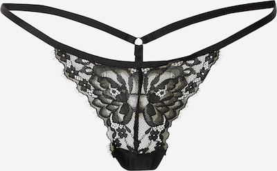 Hunkemöller String 'Trixie' en noir, Vue avec produit