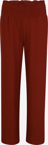 Pieces Tall Loosefit Broek 'CURLI' in Bruin: voorkant