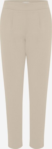 b.young Tapered Pleat-Front Pants 'Rizetta' in Beige: front