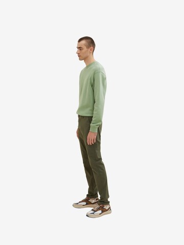 Coupe slim Pantalon chino 'Travis' TOM TAILOR en vert