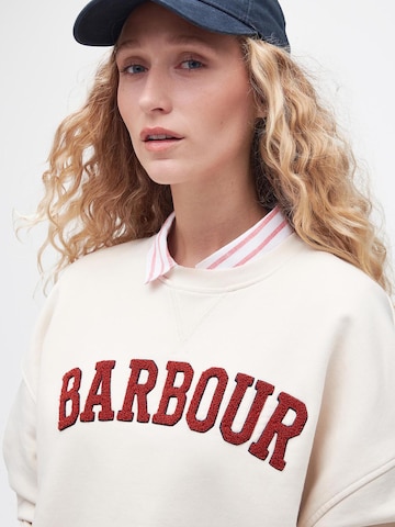 Sweat-shirt 'Silverdale' Barbour en blanc