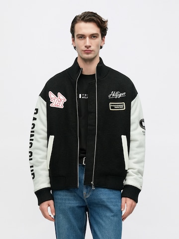 TOMMY HILFIGER - Casaco de malha em preto: frente