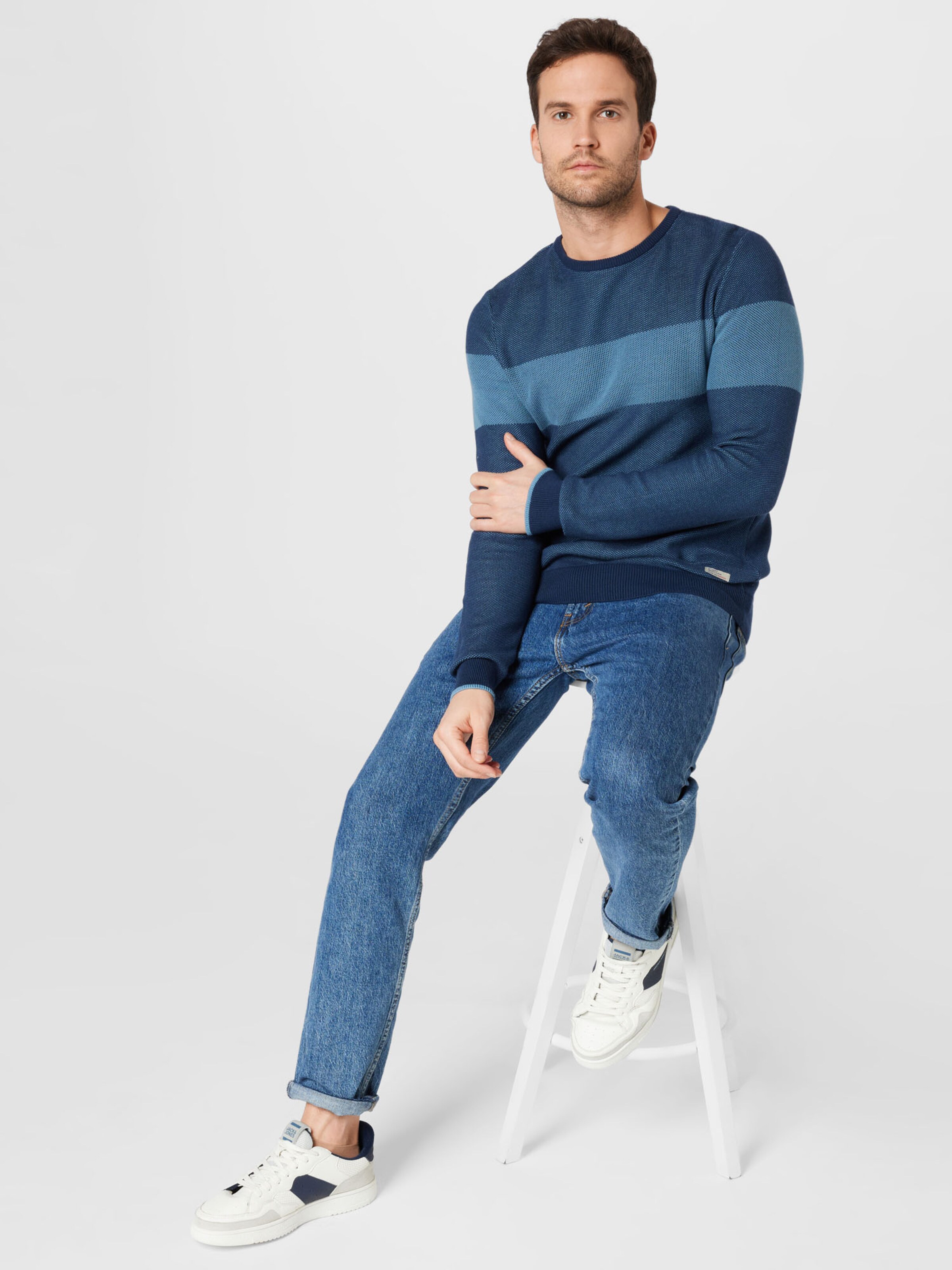 Männer Pullover & Strick BLEND Pullover in Marine, Navy, Aqua - JU47800 Männer Pullover & Strick BLEND Pullover in Marine, Navy, Aqua - JU47800