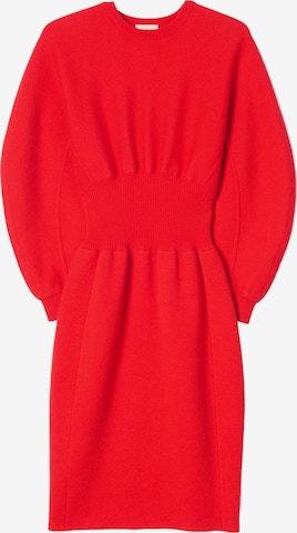 GOBI Cashmere Kleid 'Cashmere Sculptural Dress' in Rot: Vorderseite