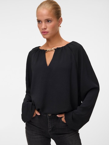 VERO MODA Блуза 'VMNICELYN' в черно: отпред