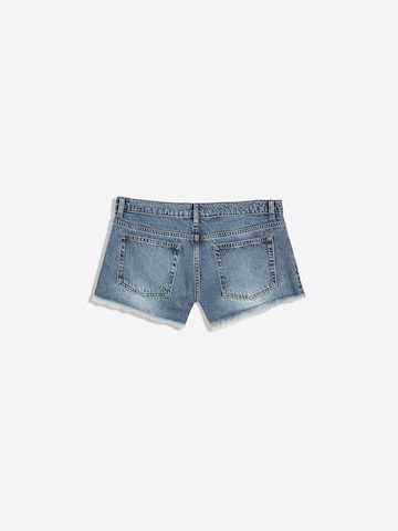 Bershka Regularen Kavbojke | modra barva