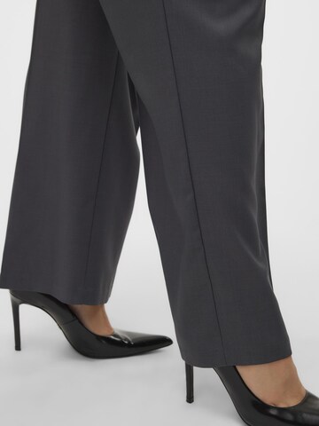 Vero Moda Curve Wide leg Bandplooibroek 'VMCRita' in Grijs