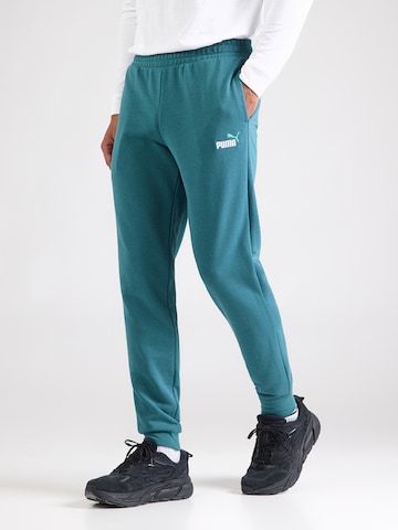 PUMA Tapered Urheiluhousut 'ESS No. 1' värissä vihreä: etupuoli