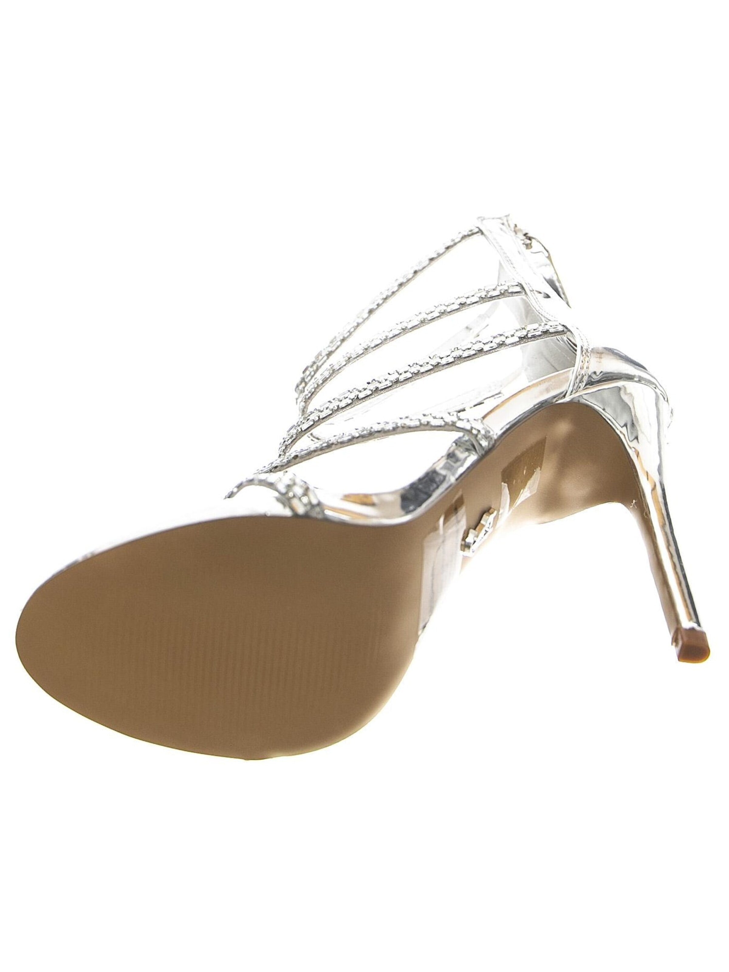 STEVE MADDEN Sandaal 'W' Entrust Silver Sandals' in Zilver
