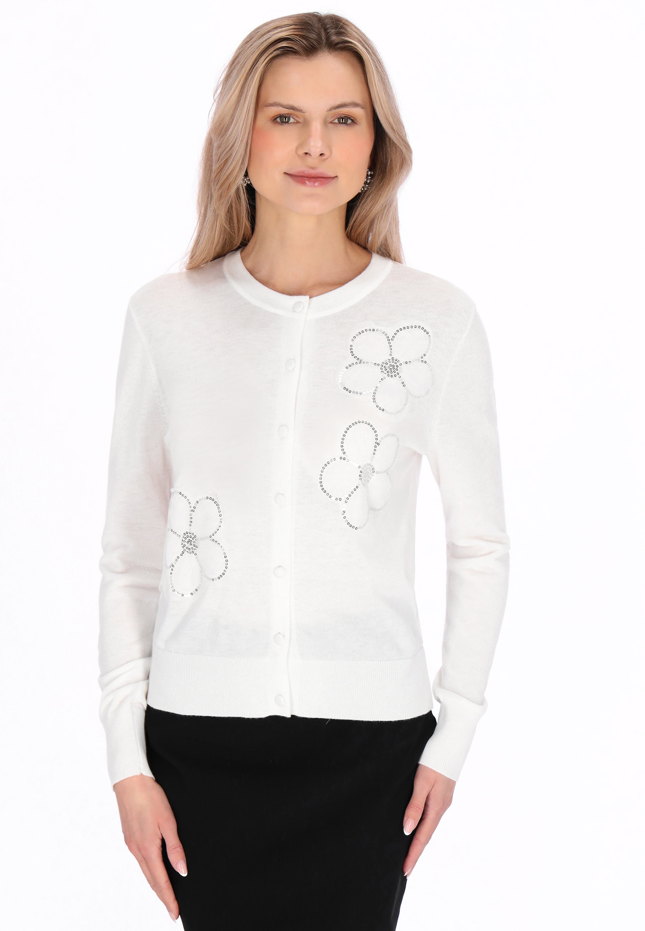 usha BLACK LABEL - Cárdigan en blanco: frente