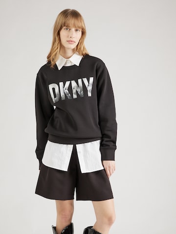 Sweat-shirt 'SKYLINE' DKNY en noir : devant