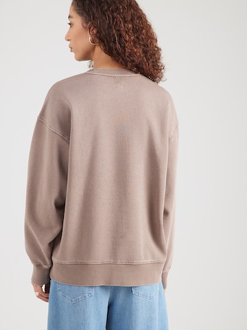 Bluză de molton 'LOVE' de la GAP pe maro