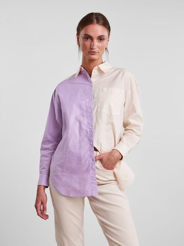 Camicia da donna 'Hopa' di PIECES in beige: frontale