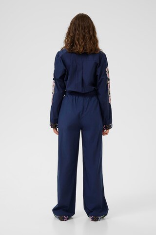 CULTURE Wide leg Pants 'CUBreezy' in Blue