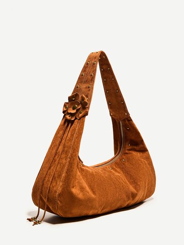 Sac bandoulière Bershka en marron