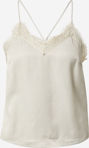 A LOT LESS - Top 'Nathalie' en blanco: frente