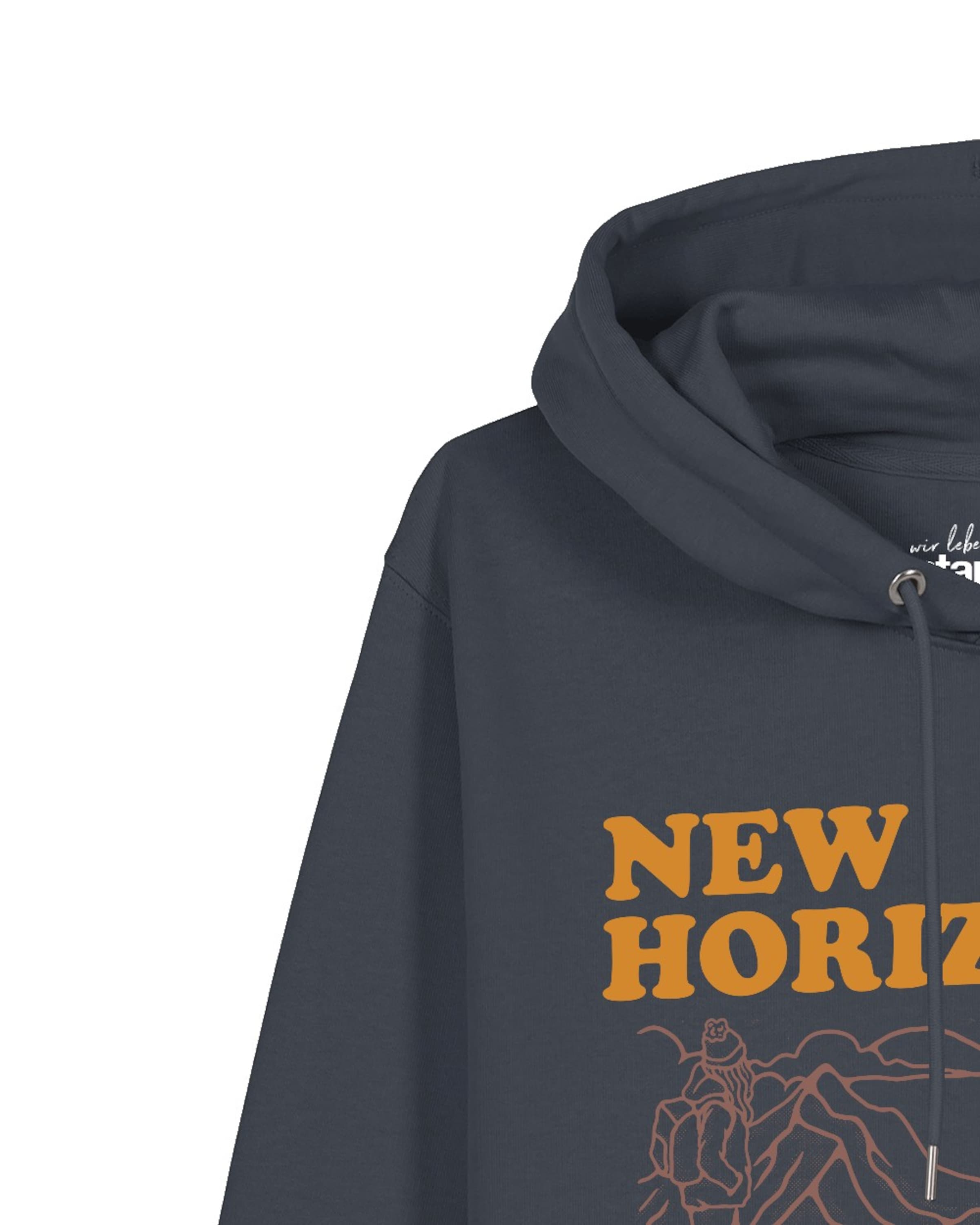 Sweat-shirt 'New Horizons Are Everywhere' Watapparel en gris