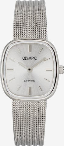 Montre à affichage analogique Olympic en argent : devant