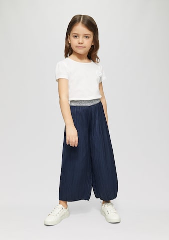 s.Oliver Wide leg Broek in Blauw: voorkant