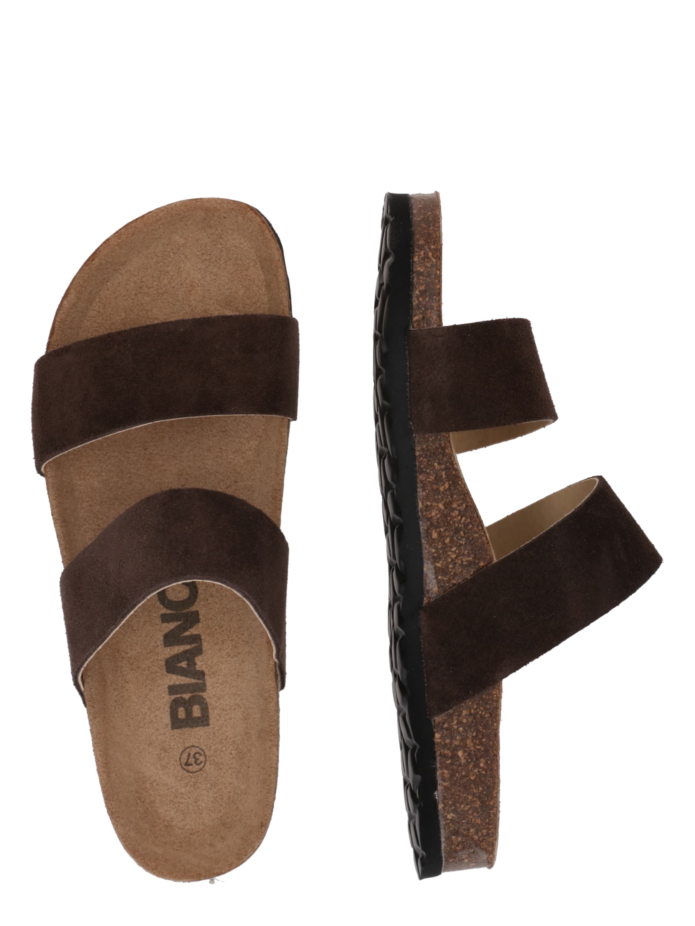 Mule 'Betricia' Bianco en marron