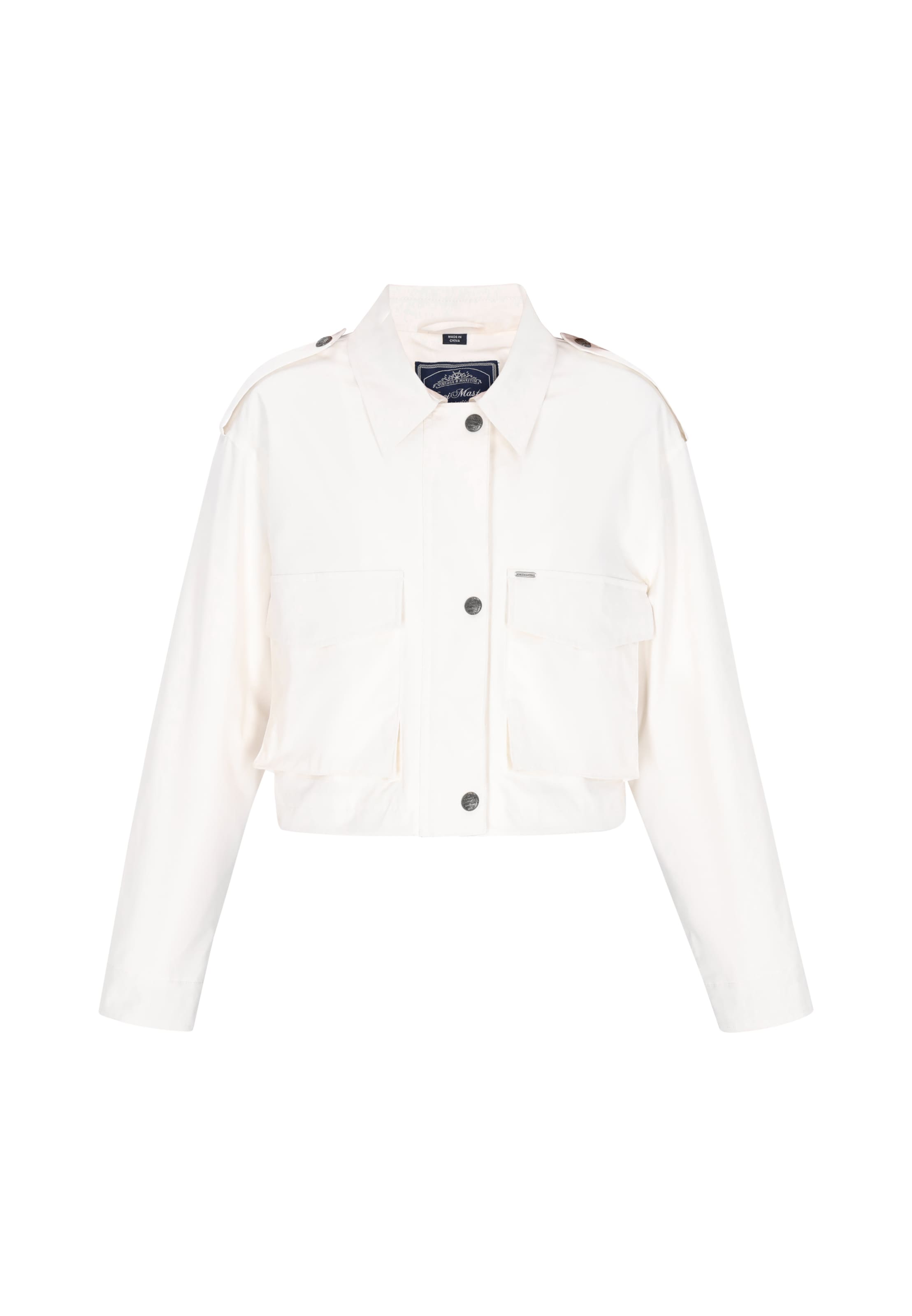 Veste mi-saison DreiMaster Maritim en blanc : devant