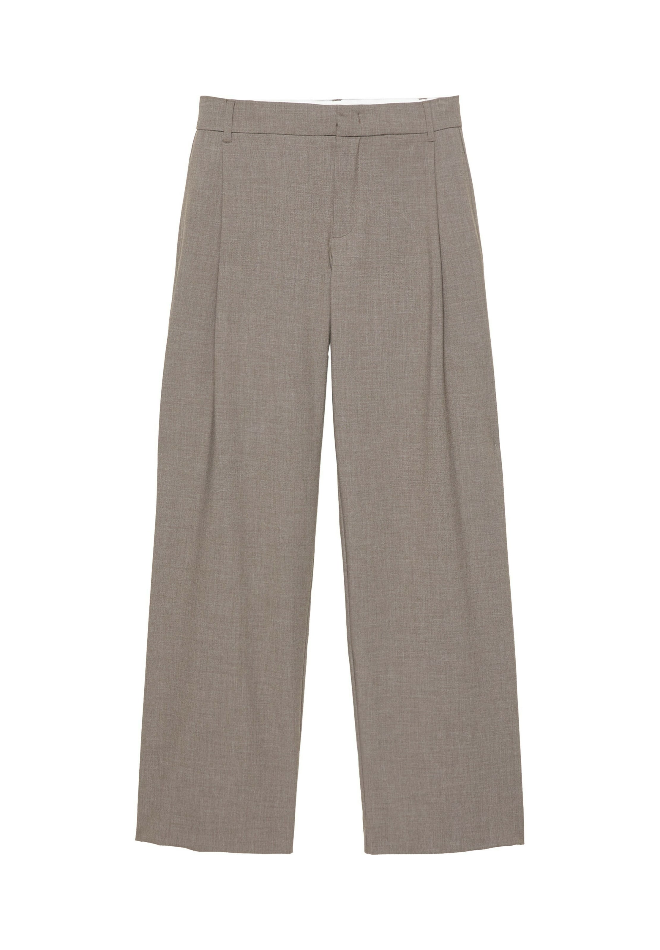 Wide leg Pantaloni cutați de la Pull&Bear pe gri: față